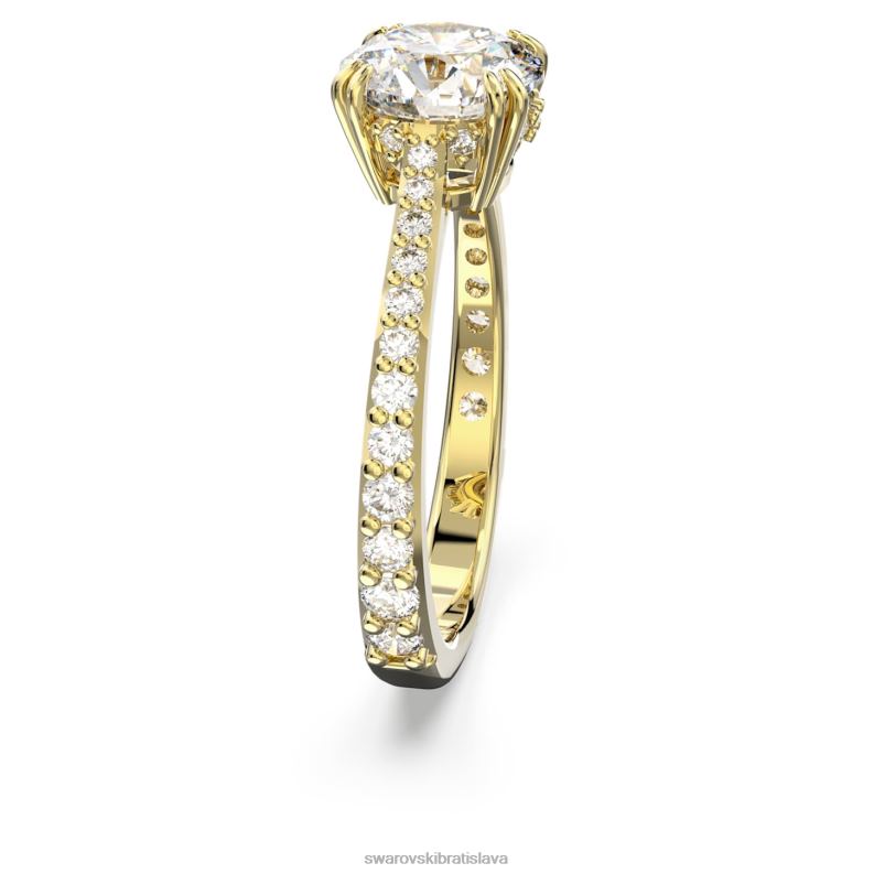 koktailový prsteň constella princes cut, dlažba, biela, pozlátená B8ZNT983 Swarovski šperky