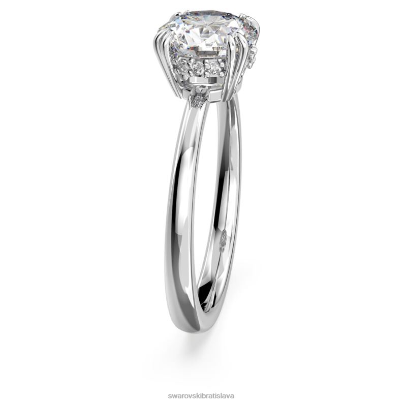 koktailový prsteň constella princess cut, biela, rhodiovaná B8ZNT980 Swarovski šperky