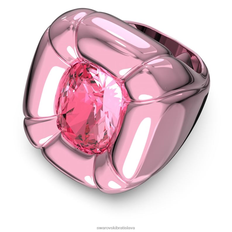 koktailový prsteň dulcis vankúšový strih, ružová B8ZNT1048 Swarovski šperky