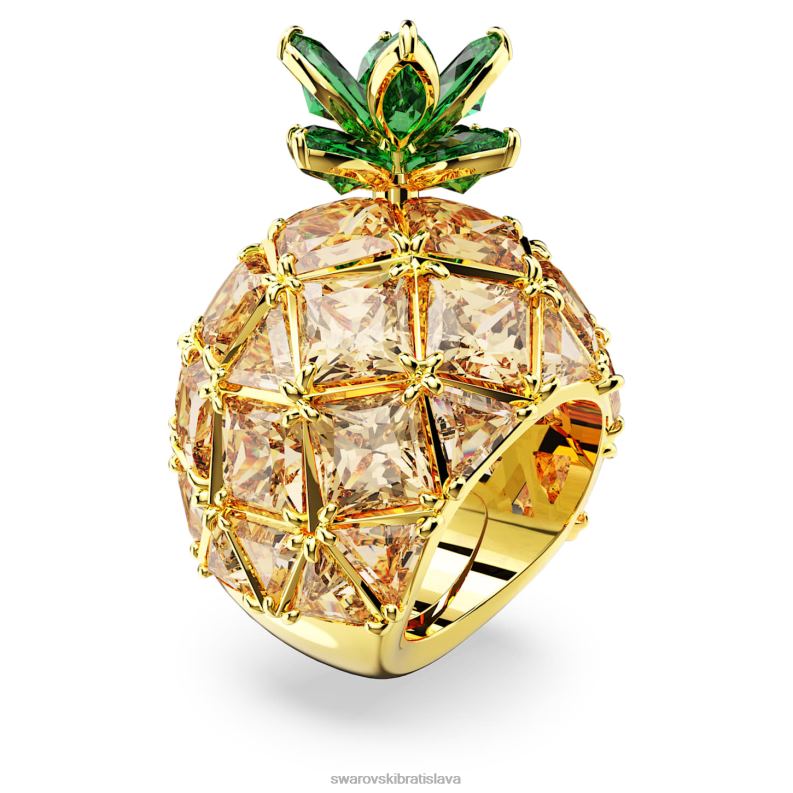 koktailový prsteň idyllia ananás, viacfarebný, pozlátený B8ZNT1026 Swarovski šperky