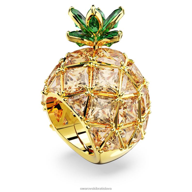 koktailový prsteň idyllia ananás, viacfarebný, pozlátený B8ZNT1026 Swarovski šperky