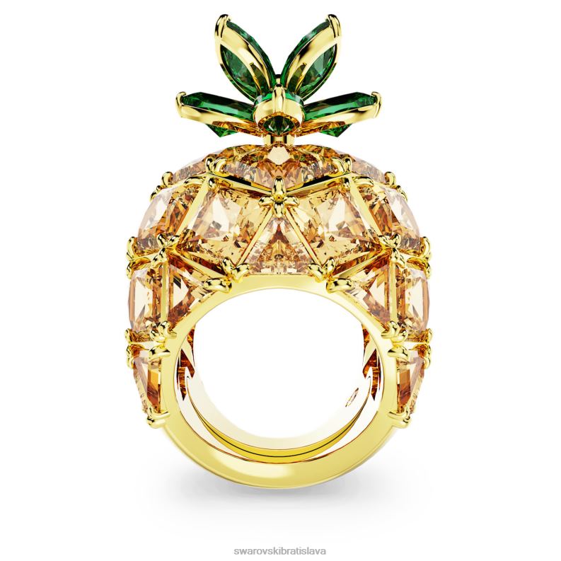 koktailový prsteň idyllia ananás, viacfarebný, pozlátený B8ZNT1026 Swarovski šperky