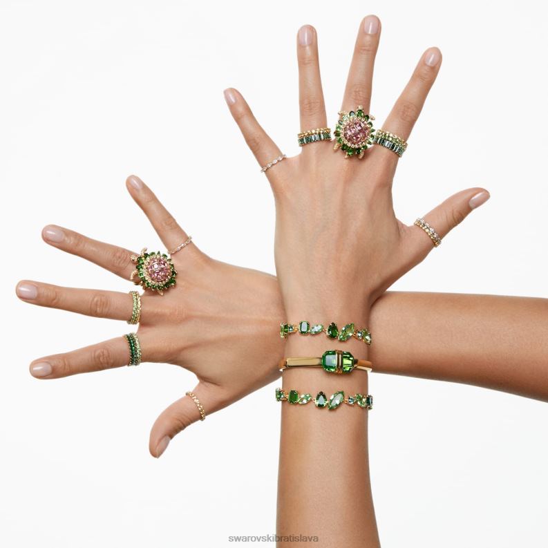 koktailový prsteň idyllia korytnačka, viacfarebná, pozlátená B8ZNT1024 Swarovski šperky