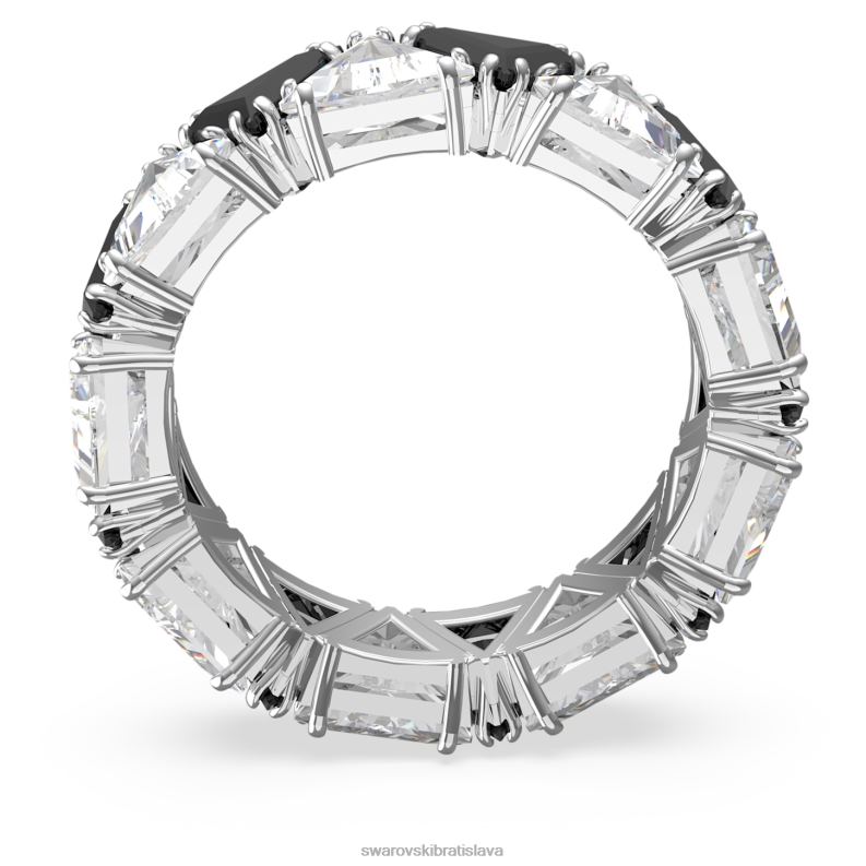 koktailový prsteň ortyx trojuholníkový strih, čierny, rhodiovaný B8ZNT1050 Swarovski šperky