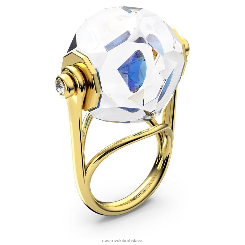 kokteilový prsteň curiosa plávajúci šatón, modrý, pozlátený B8ZNT1080 Swarovski šperky