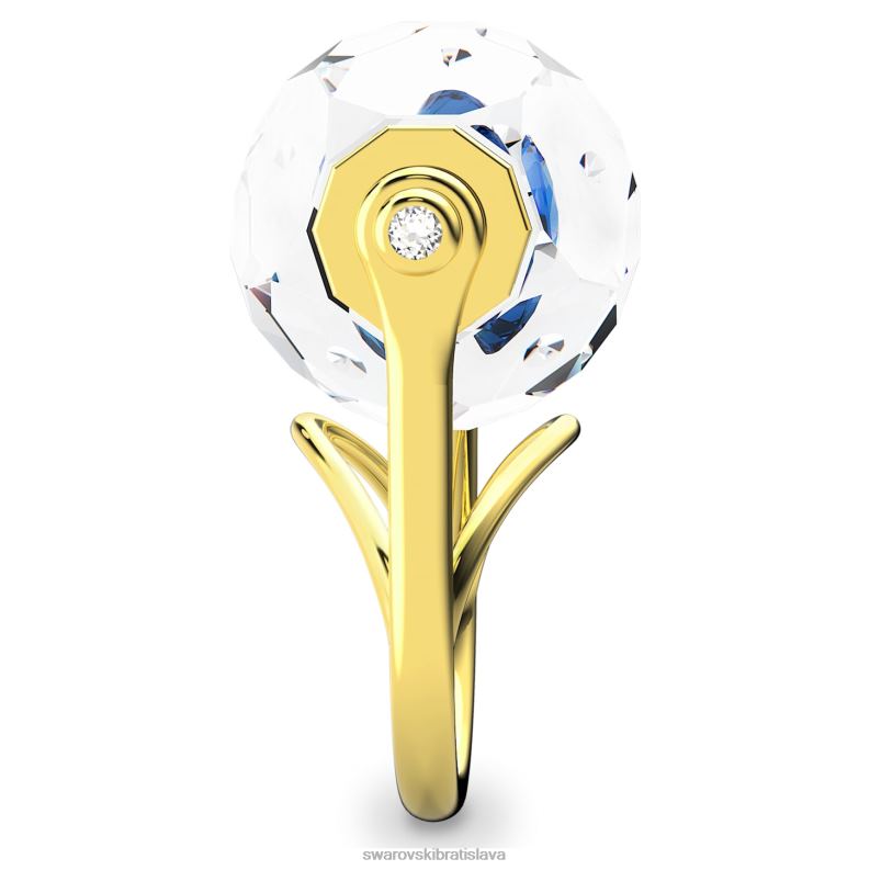 kokteilový prsteň curiosa plávajúci šatón, modrý, pozlátený B8ZNT1080 Swarovski šperky
