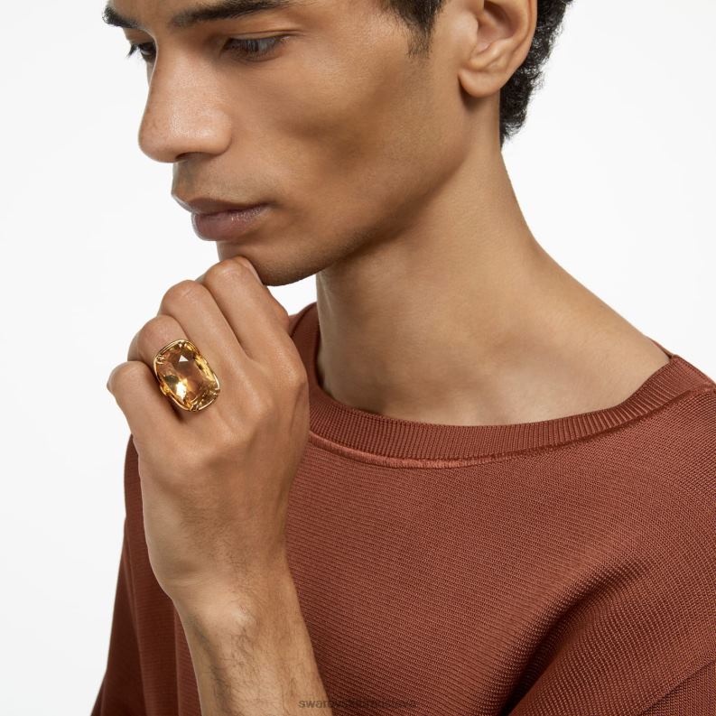 kokteilový prsteň harmonia nadrozmerný krištáľ, zlatý tón, pozlátený B8ZNT1035 Swarovski šperky