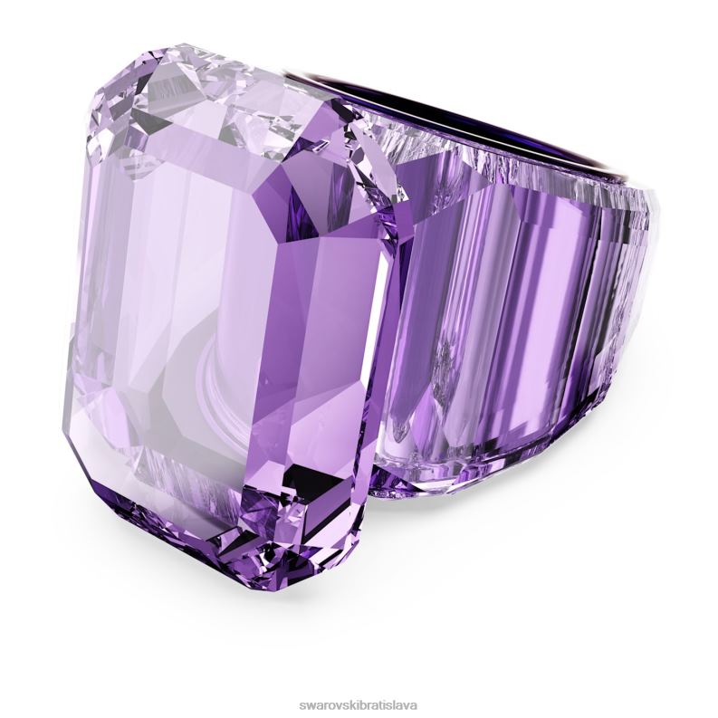 lucentný koktailový prsteň osemhranný strih, fialová B8ZNT1047 Swarovski šperky