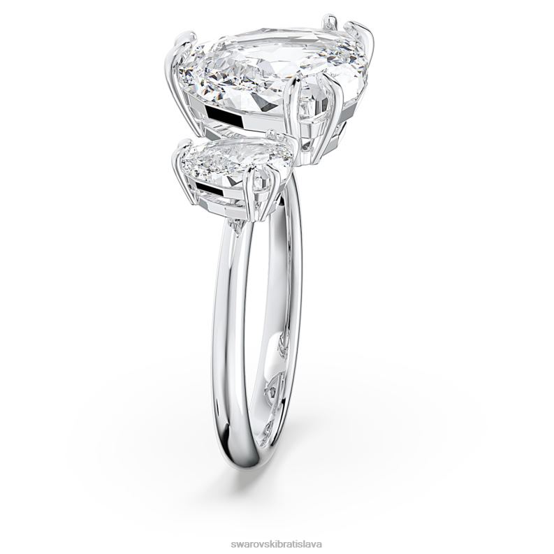 tisícročia otvorený krúžok triliantový výbrus, biely, rhodiovaný B8ZNT1032 Swarovski šperky