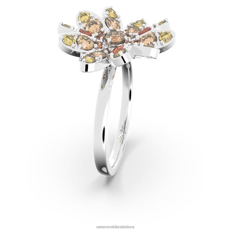 večný kvetinový prsteň kvet, viacfarebný, rhodiovaný B8ZNT1098 Swarovski šperky
