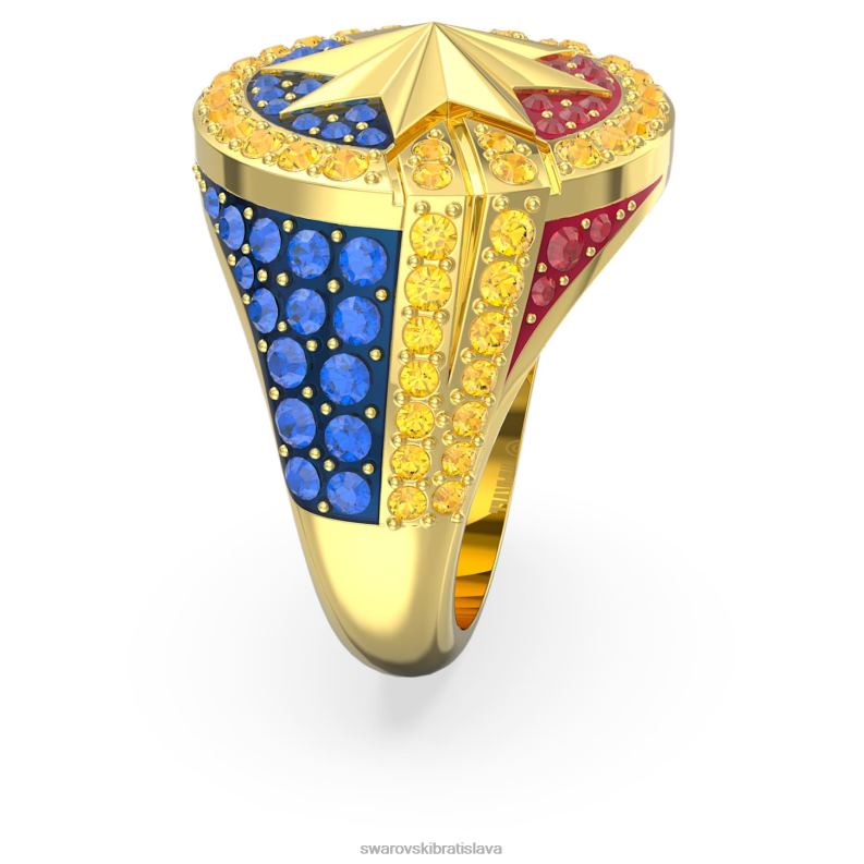 zázračný kapitán zázračný prsteň viacfarebné, pozlátené B8ZNT1089 Swarovski šperky
