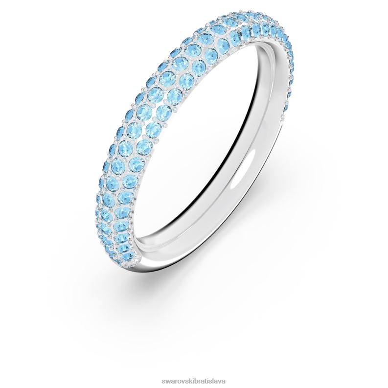 kamenný prsteň modrá, rhodiovaná B8ZNT1018 Swarovski šperky