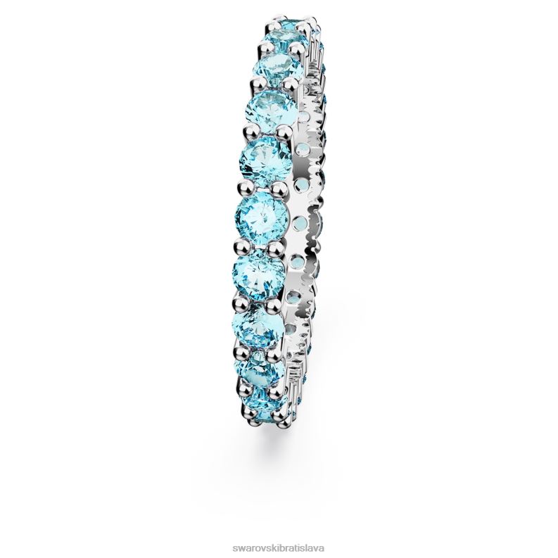 matricový krúžok okrúhly výbrus, modrá, rhodiovaná B8ZNT1005 Swarovski šperky