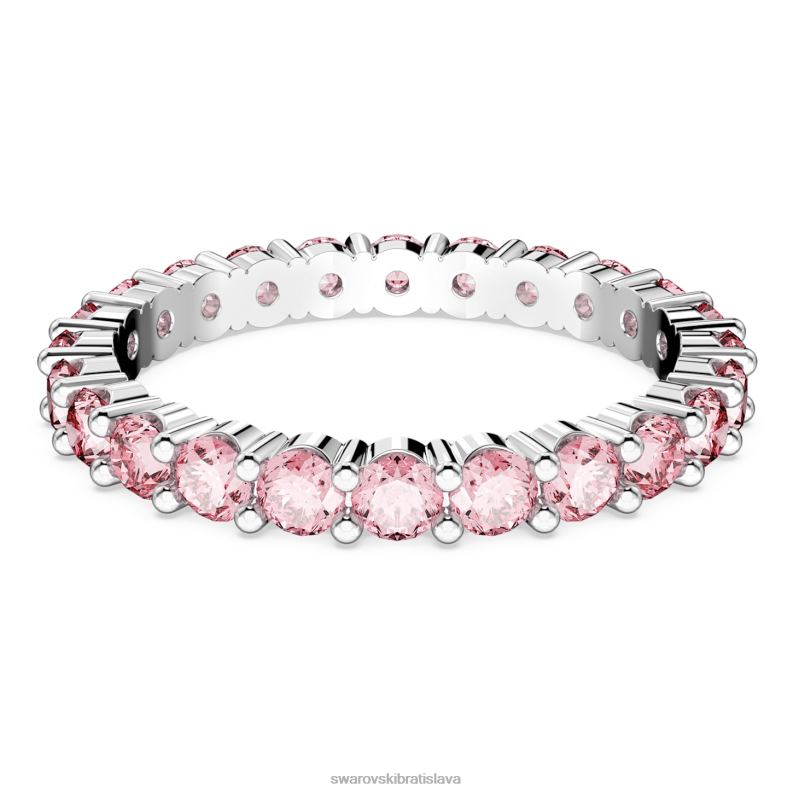 matricový krúžok okrúhly výbrus, ružová, rhodiovaná B8ZNT1003 Swarovski šperky