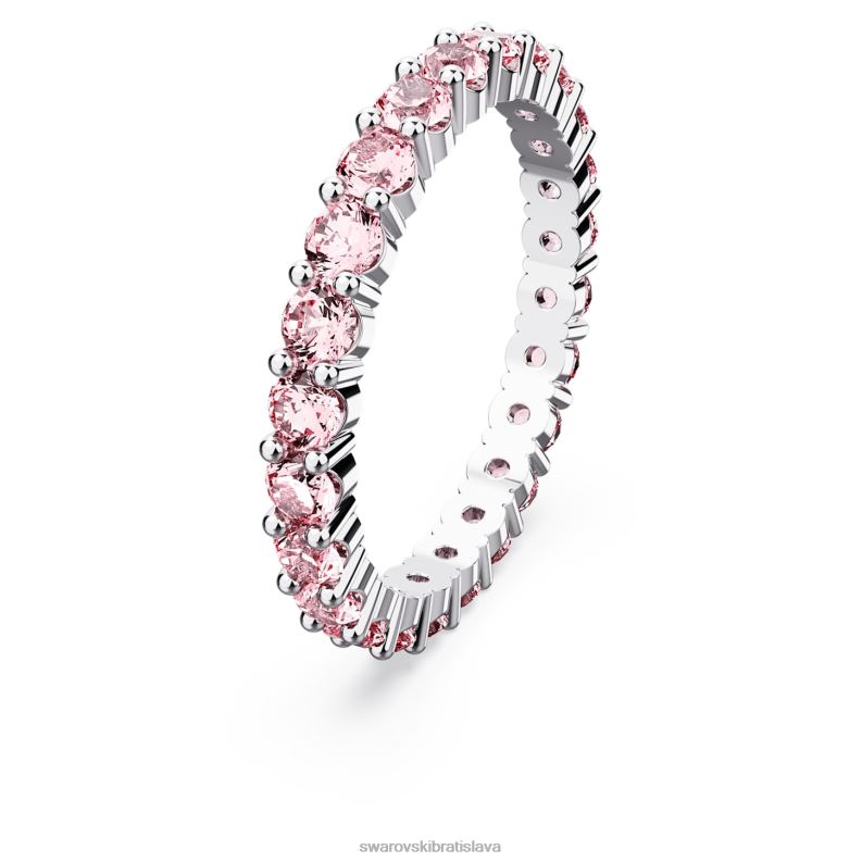 matricový krúžok okrúhly výbrus, ružová, rhodiovaná B8ZNT1003 Swarovski šperky