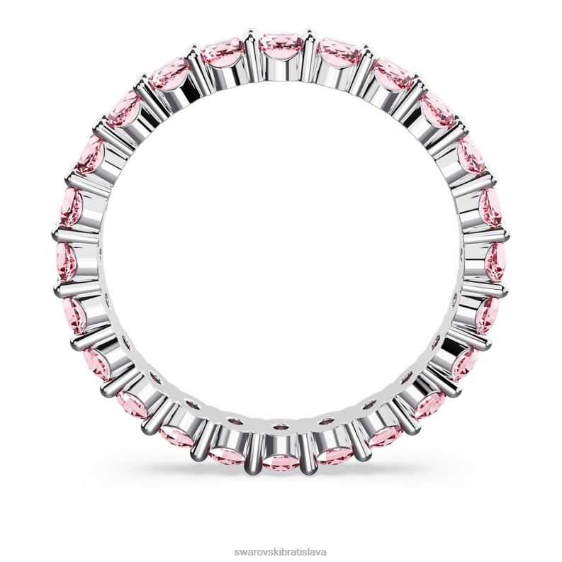 matricový krúžok okrúhly výbrus, ružová, rhodiovaná B8ZNT1003 Swarovski šperky