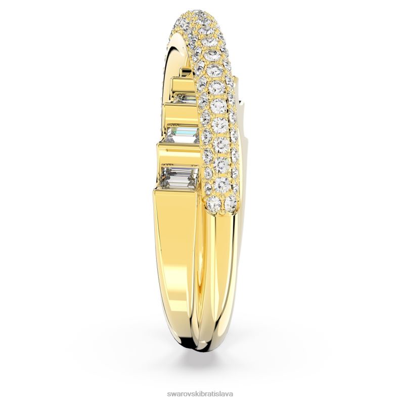 rota koktailový prsteň zmiešané strihy, biele, pozlátené B8ZNT1011 Swarovski šperky