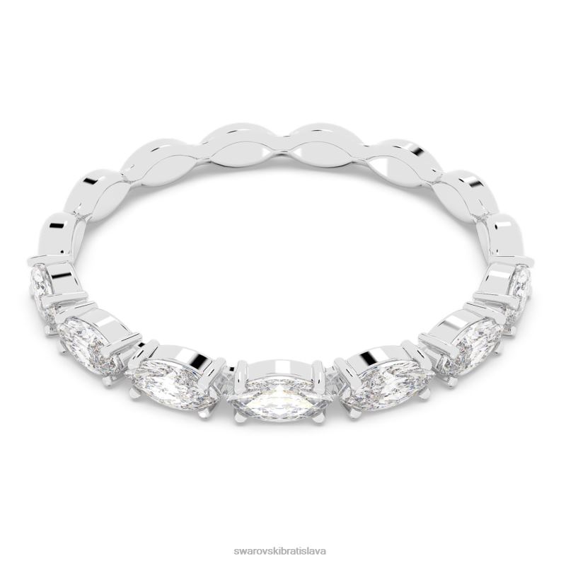 vittore prsteň markýzový strih, biela, rhodiovaná B8ZNT1004 Swarovski šperky