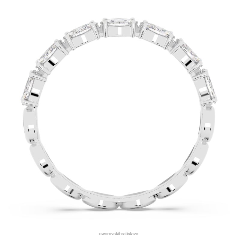 vittore prsteň markýzový strih, biela, rhodiovaná B8ZNT1004 Swarovski šperky