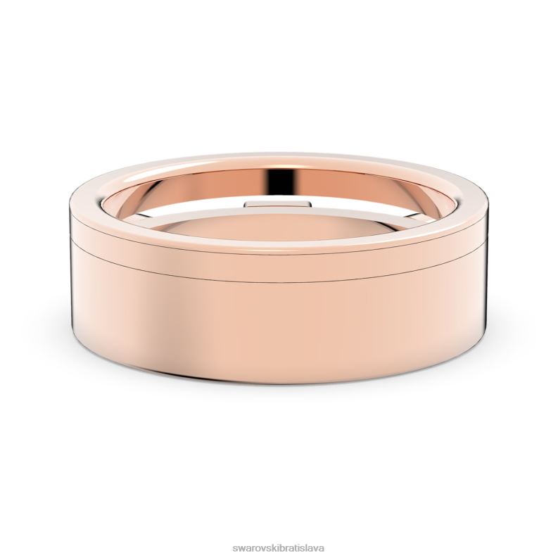 vzrušujúci prsteň zmiešané strihy, biele, pozlátené ružovým zlatom B8ZNT1020 Swarovski šperky