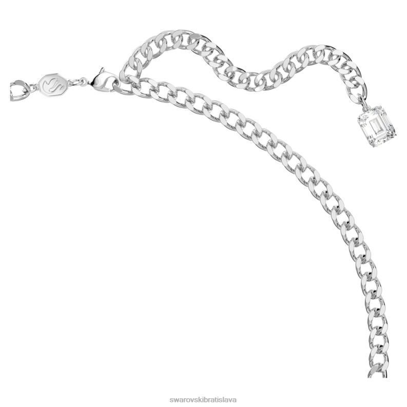 alea náhrdelník červená, rhodiovaná B8ZNT128 Swarovski šperky