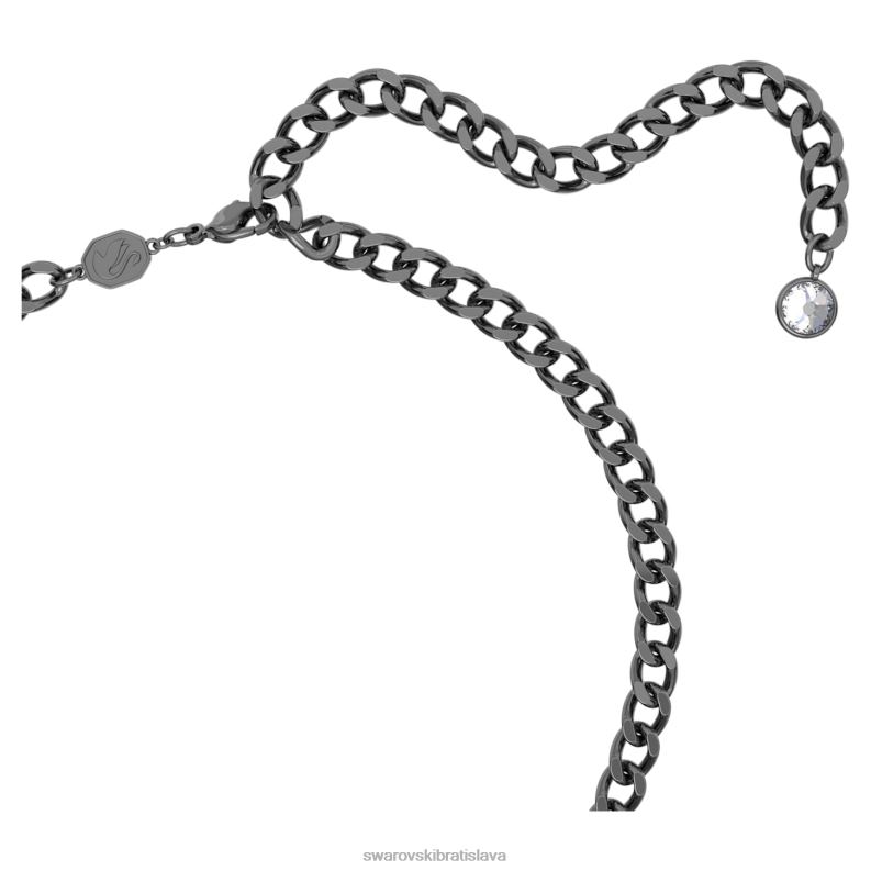 úžasný náhrdelník čierneho pantera čierny panter, čierny, ruténiový B8ZNT253 Swarovski šperky