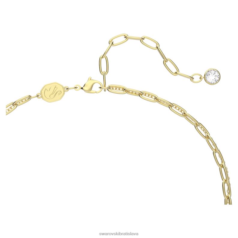 delliový náhrdelník bambus, zelený, pozlátený B8ZNT122 Swarovski šperky