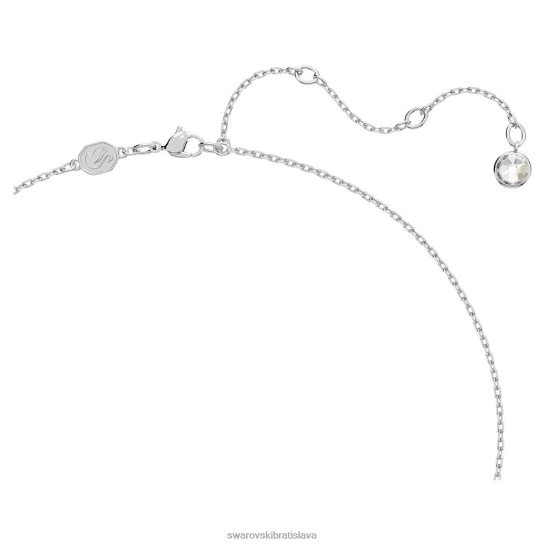 delliový náhrdelník okrúhly tvar, bambus, zelená, rhodiované B8ZNT87 Swarovski šperky