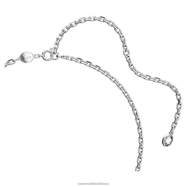 ikonický labutí náhrdelník labuť, biela, rhodiovaná B8ZNT269 Swarovski šperky
