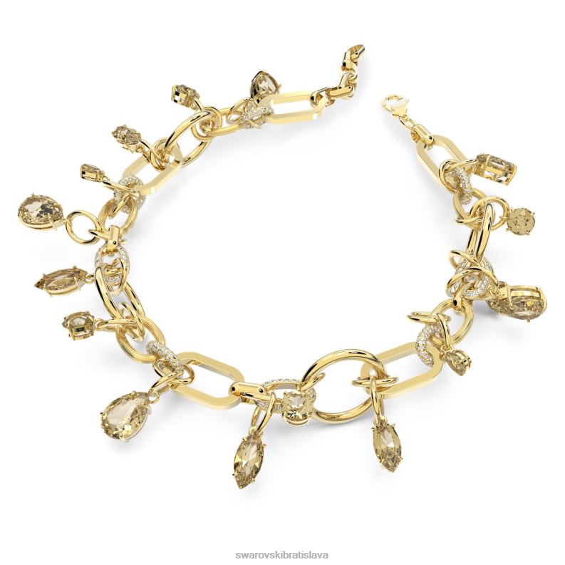 imber náhrdelník hnedá, pozlátená B8ZNT97 Swarovski šperky