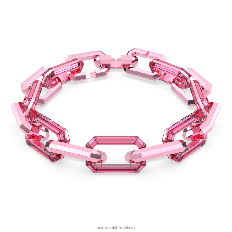 lucentný náhrdelník vyhlásenie, ružové B8ZNT153 Swarovski šperky