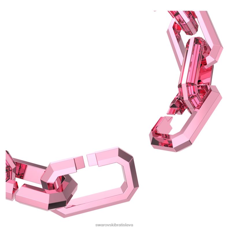 lucentný náhrdelník vyhlásenie, ružové B8ZNT153 Swarovski šperky