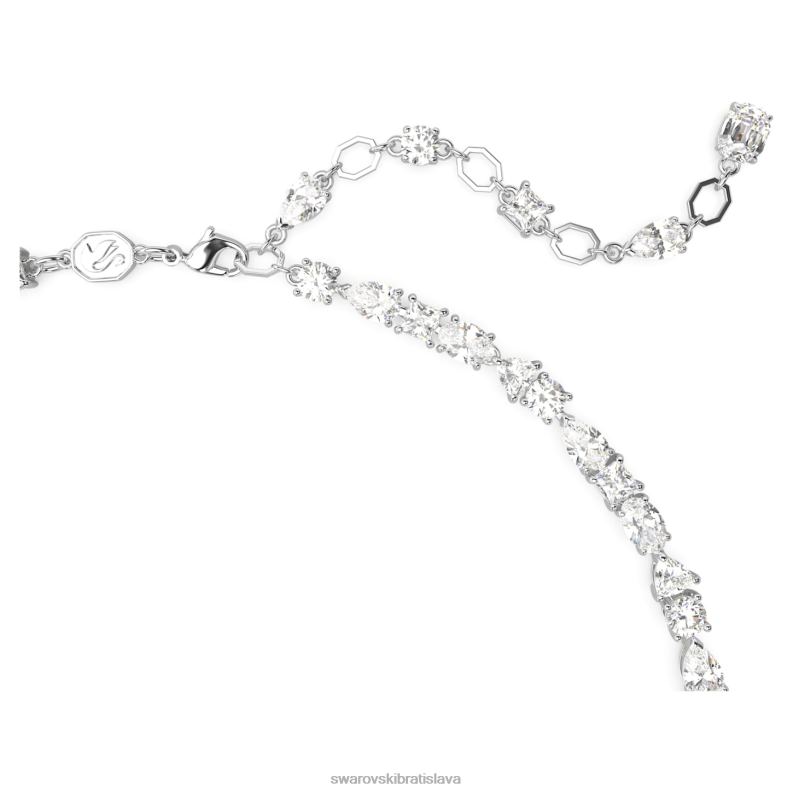 mesmera náhrdelník zmiešané rezy, biele, rhodiované B8ZNT109 Swarovski šperky