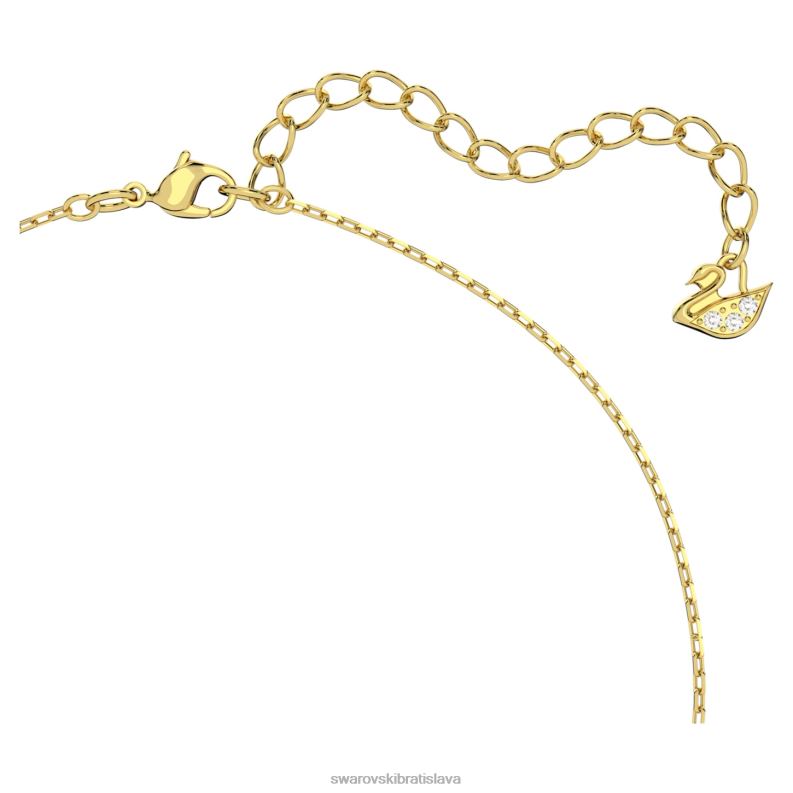 millenia náhrdelník osemhranného strihu žltá, pozlátená B8ZNT32 Swarovski šperky