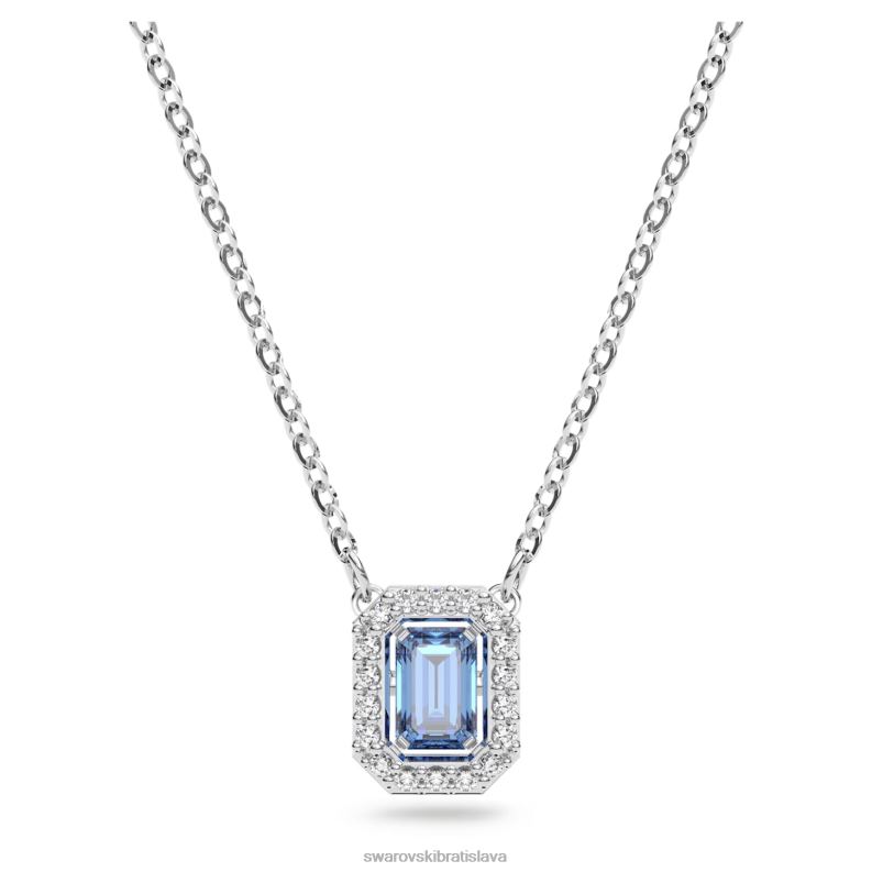 millenia náhrdelník osemhranného strihu modrá, rhodiovaná B8ZNT27 Swarovski šperky