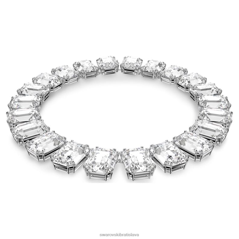 millenia náhrdelník osemhranného strihu nadrozmerné kryštály, biele, rhodiované B8ZNT134 Swarovski šperky