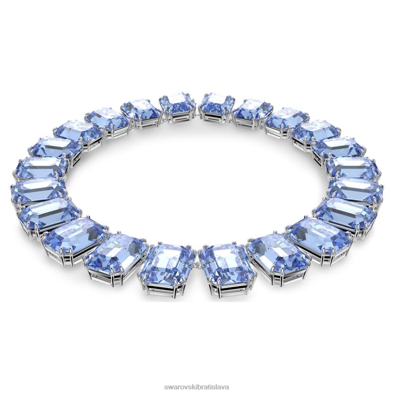 millenia náhrdelník osemhranného strihu nadrozmerné kryštály, modré, rhodiované B8ZNT148 Swarovski šperky