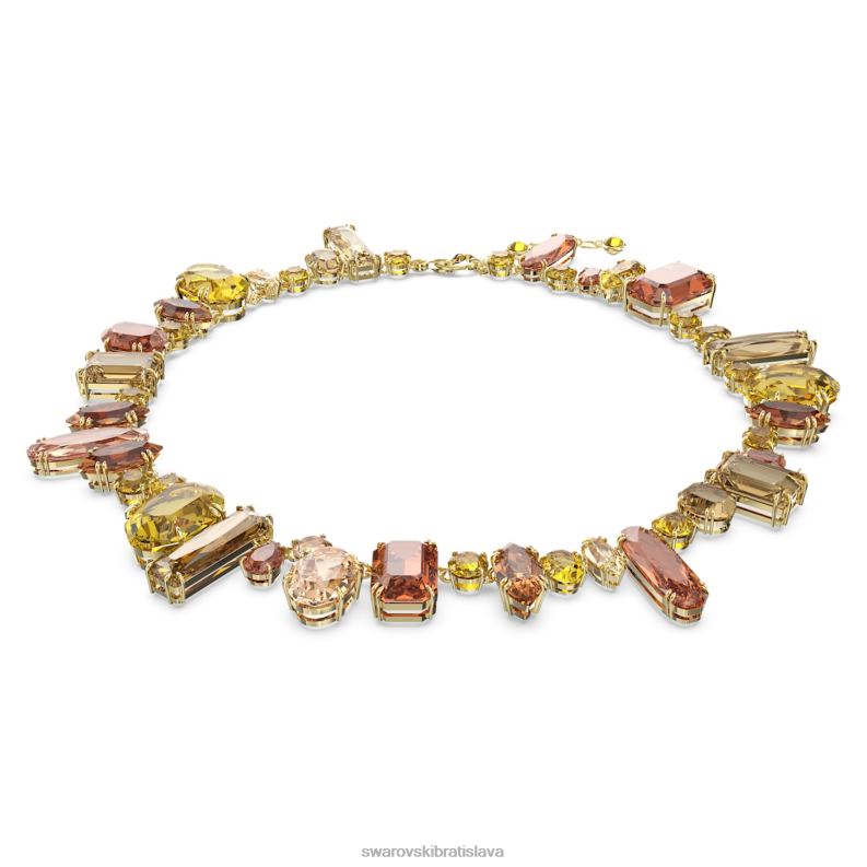 náhrdelník gema zmiešané strihy, viacfarebné, pozlátené B8ZNT152 Swarovski šperky