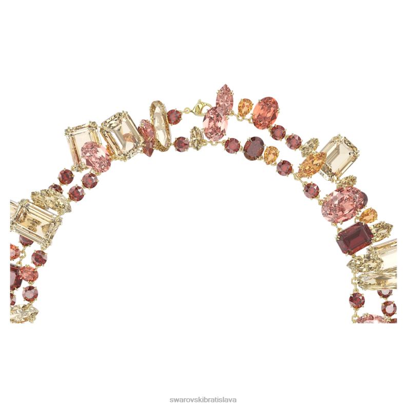 náhrdelník gema zmiešané strihy, viacfarebné, pozlátené B8ZNT92 Swarovski šperky