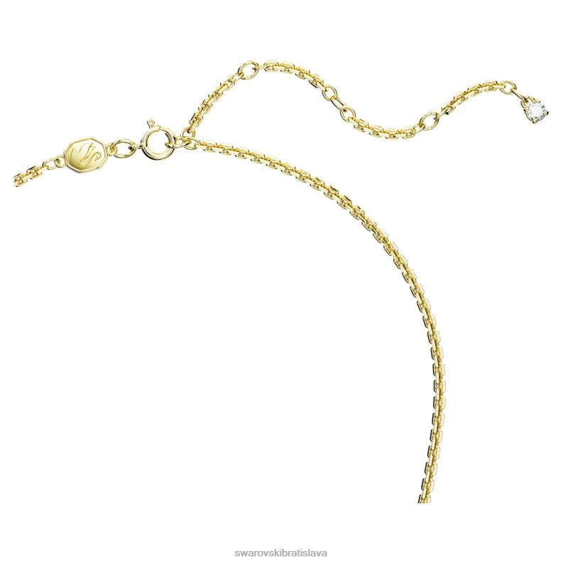 náhrdelník lásky volta biela, pozlátená B8ZNT91 Swarovski šperky