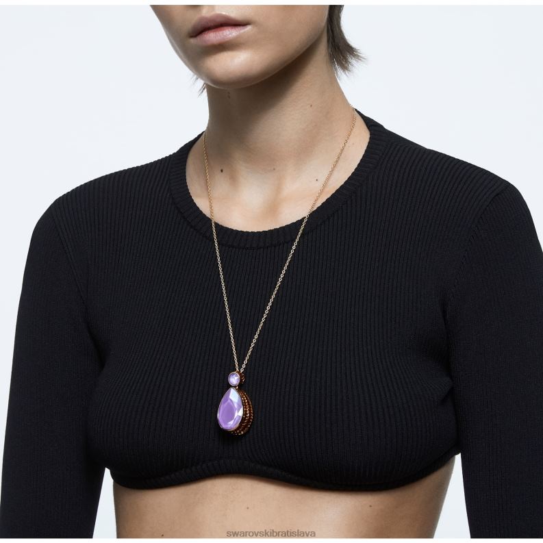 orbita náhrdelník drop cut, viacfarebné, pozlátené B8ZNT56 Swarovski šperky