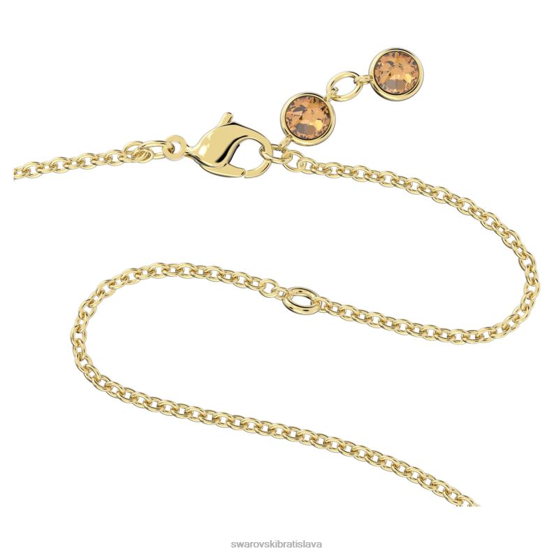 orbita náhrdelník drop cut, viacfarebné, pozlátené B8ZNT56 Swarovski šperky