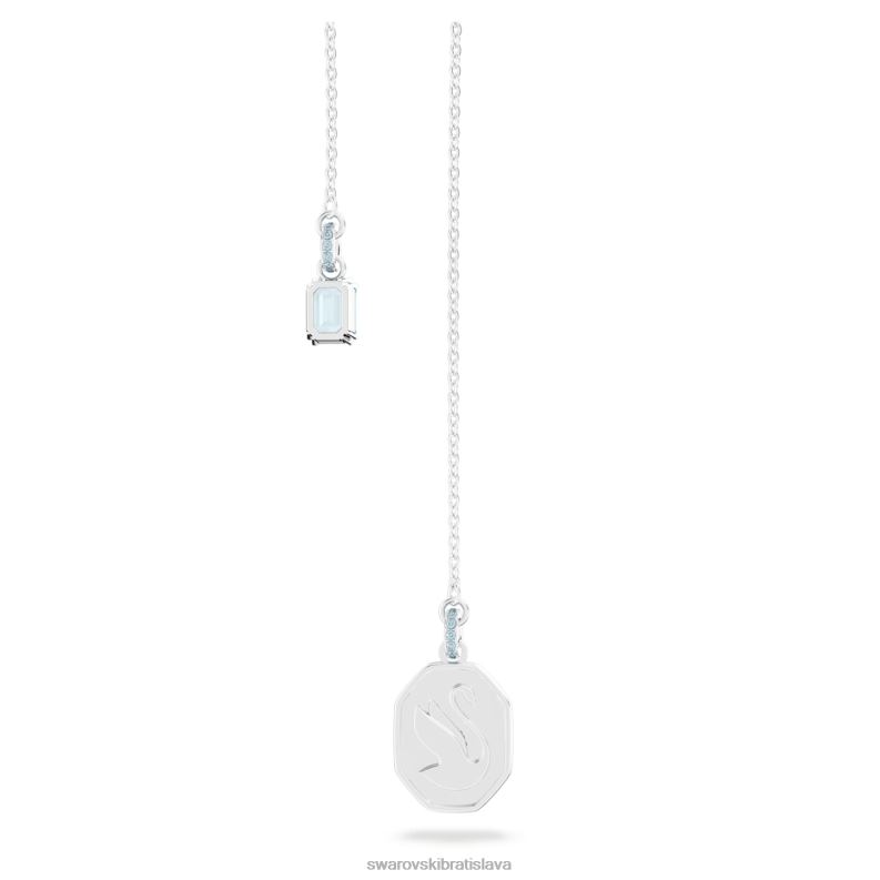 signum y náhrdelník labuť, modrá, rhodiovaná B8ZNT115 Swarovski šperky