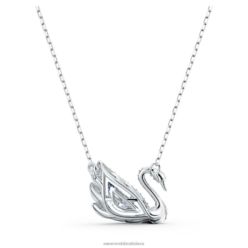 tanečný náhrdelník labuť labuť, biela, rhodiovaná B8ZNT79 Swarovski šperky