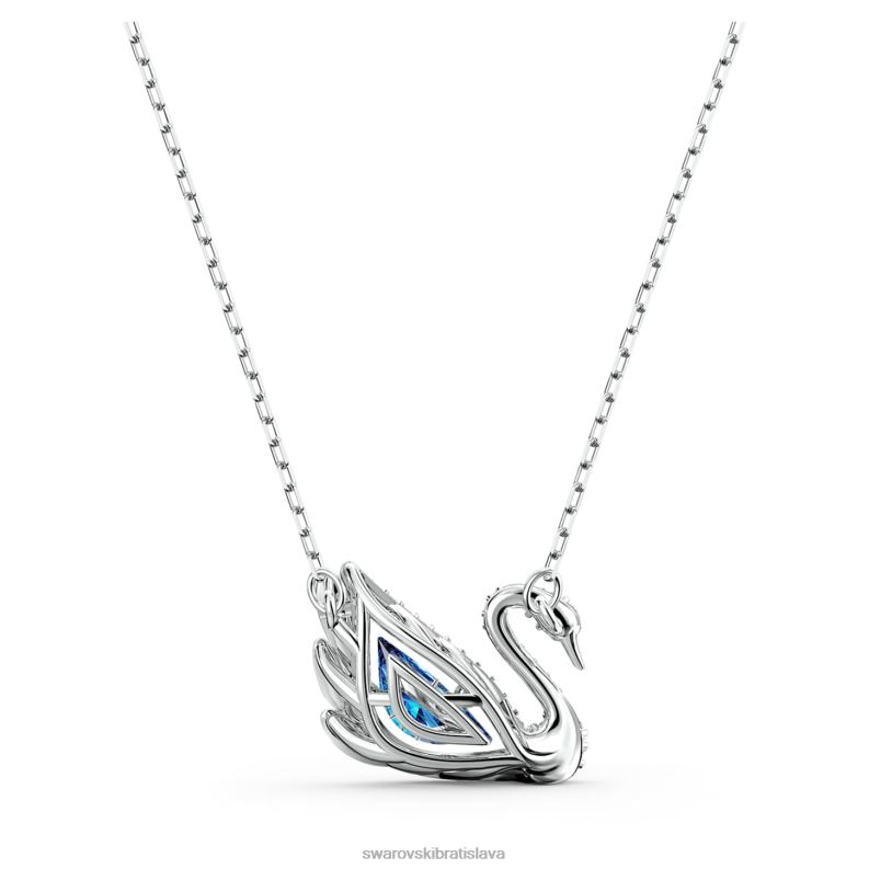 tanečný náhrdelník labuť labuť, modrá, rhodiovaná B8ZNT78 Swarovski šperky
