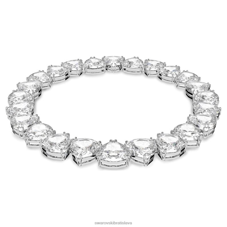 tisícročný náhrdelník nadrozmerné kryštály, triliantový brus, biele, rhodiované B8ZNT86 Swarovski šperky