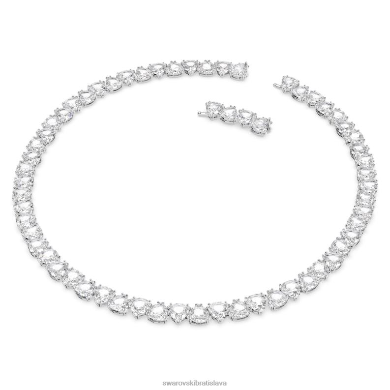 tisícročný náhrdelník triliantový výbrus, biely, rhodiovaný B8ZNT137 Swarovski šperky