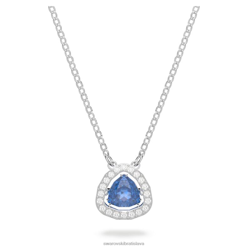 tisícročný náhrdelník triliantový výbrus, modrý, rhodiovaný B8ZNT57 Swarovski šperky
