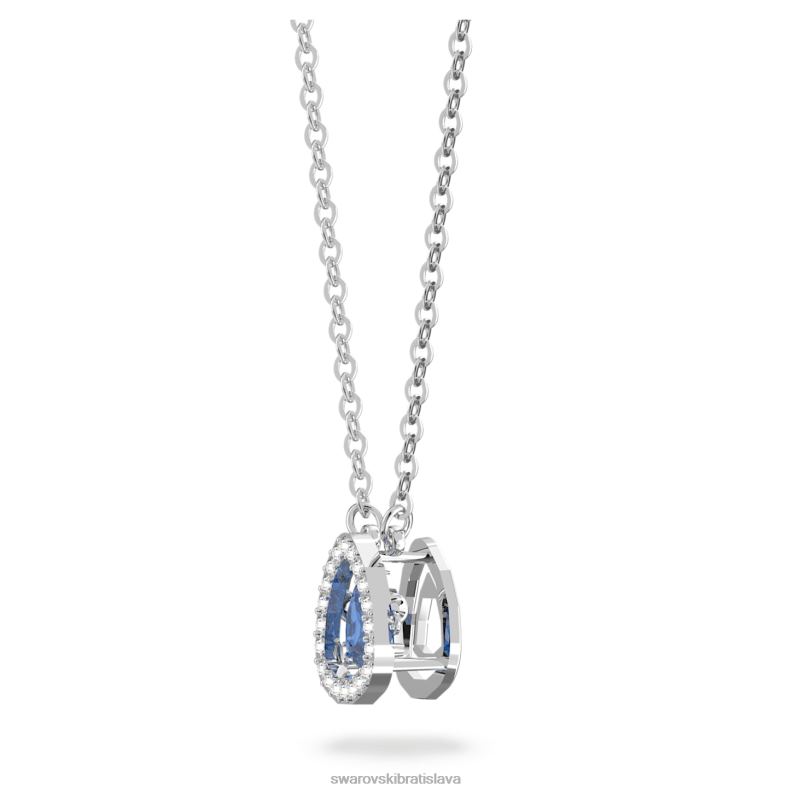 tisícročný náhrdelník triliantový výbrus, modrý, rhodiovaný B8ZNT57 Swarovski šperky