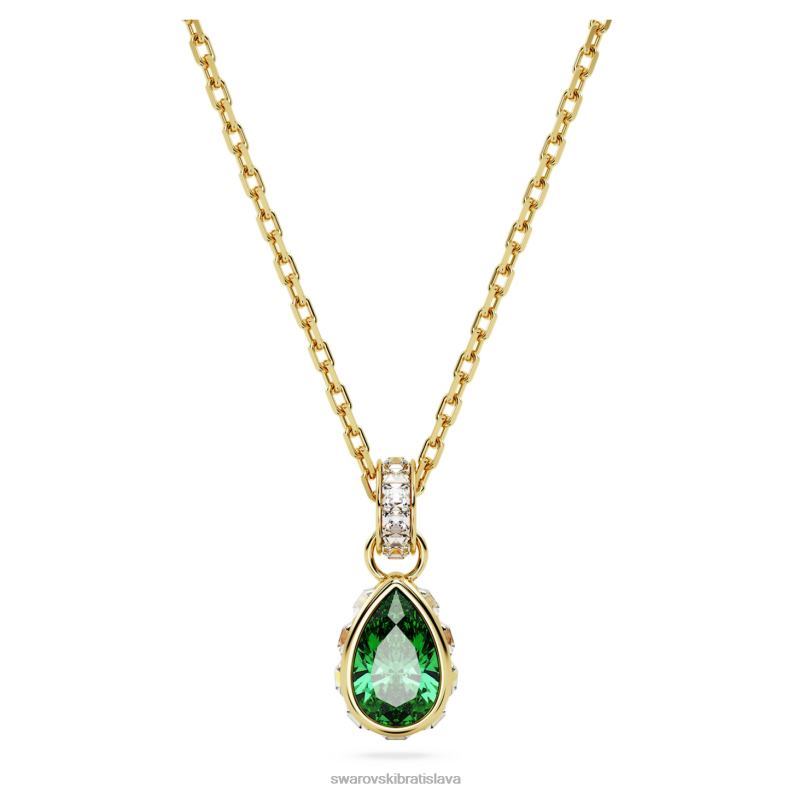 Stilla prívesok hruškový rez, zelený, pozlátený B8ZNT329 Swarovski šperky